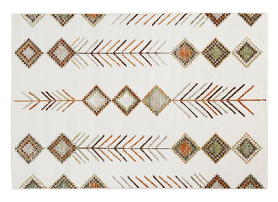 Tapis rectangulaire &agrave; motifs berb&egrave;res multicolores 160 x 230 cm SPELL