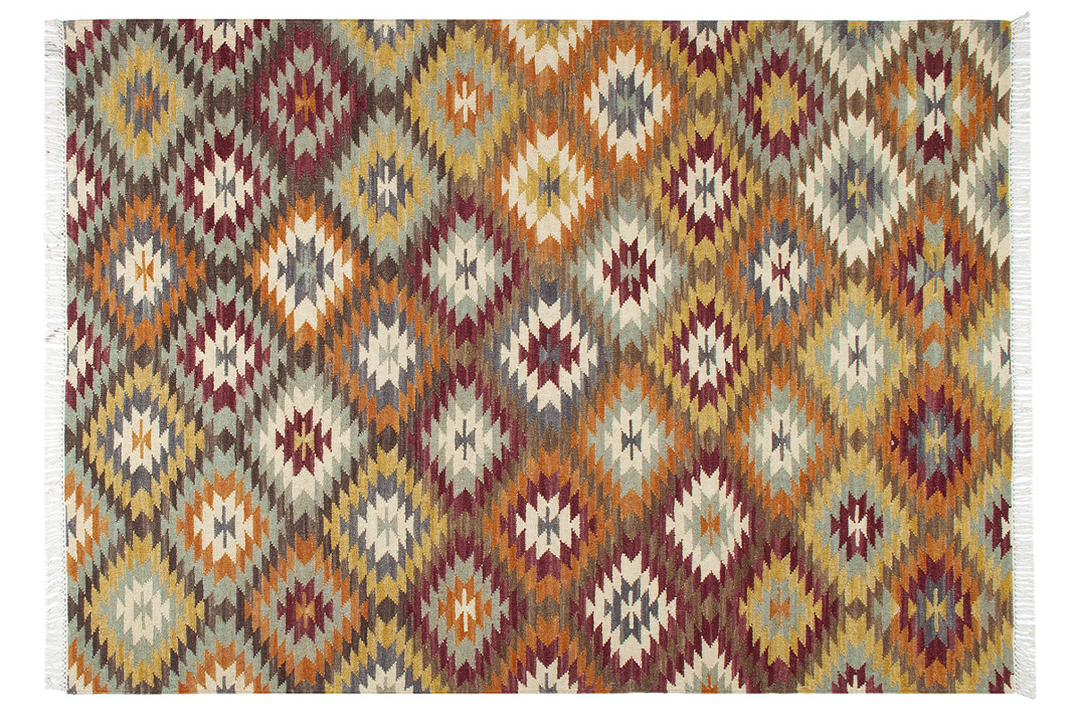 Tapis berb�re multicolore IZMIR 160x230 cm, motifs losanges.
