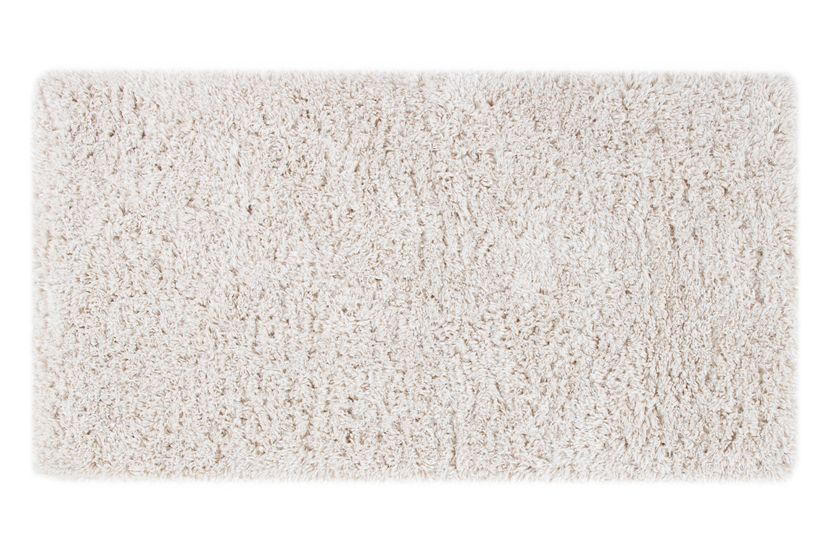 Tapis recycl� � poils longs coloris ivoire 160 x 230 cm AIMEE