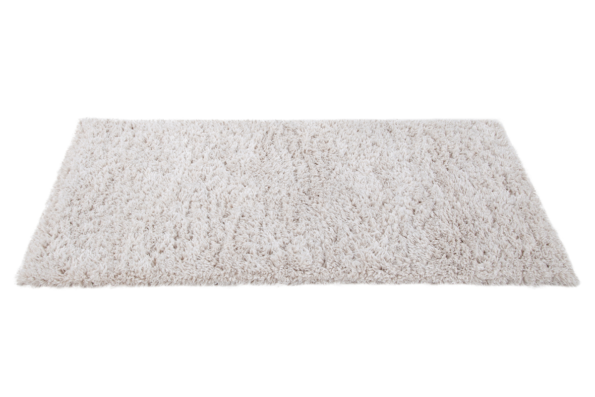 Tapis recycl� � poils longs coloris ivoire 160 x 230 cm AIMEE