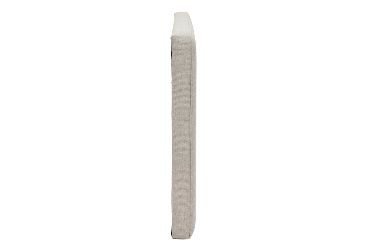T�te de lit � suspendre en tissu beige L160 cm LILY