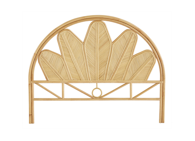 T&ecirc;te de lit d&eacute;co en rotin L160 cm NALAH