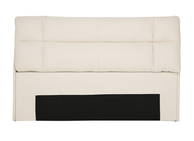 T&ecirc;te de lit en tissu textur&eacute; beige L160 cm HONO