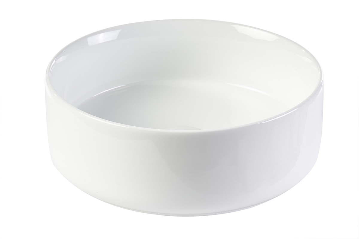 Vasque ronde en c�ramique blanche D31 cm MARLI