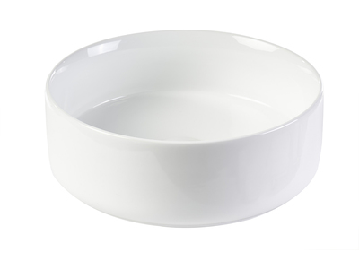 Vasque ronde en c&eacute;ramique blanche D31 cm MARLI